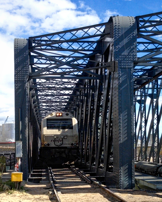 Tren sobre el puente